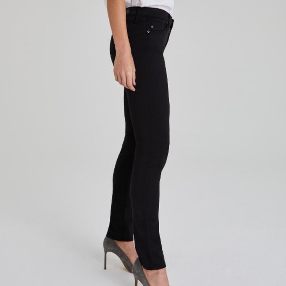 AG Prima Mid Rise Cigarette Black Jeans 26R - Picture 2 of 10